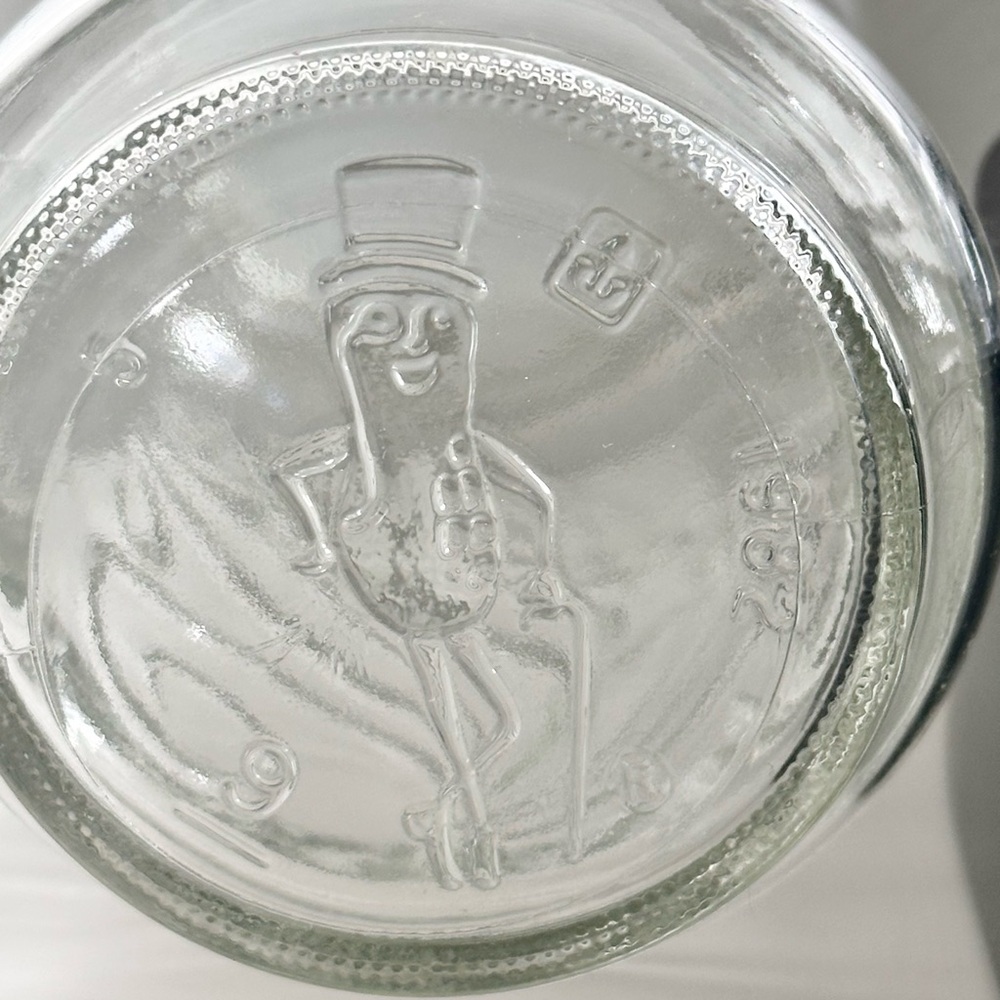(3) 1980s Planters Peanuts Anchor Hocking Glass Jars Vintage Storage Rare HTF - Picture 5 of 16
